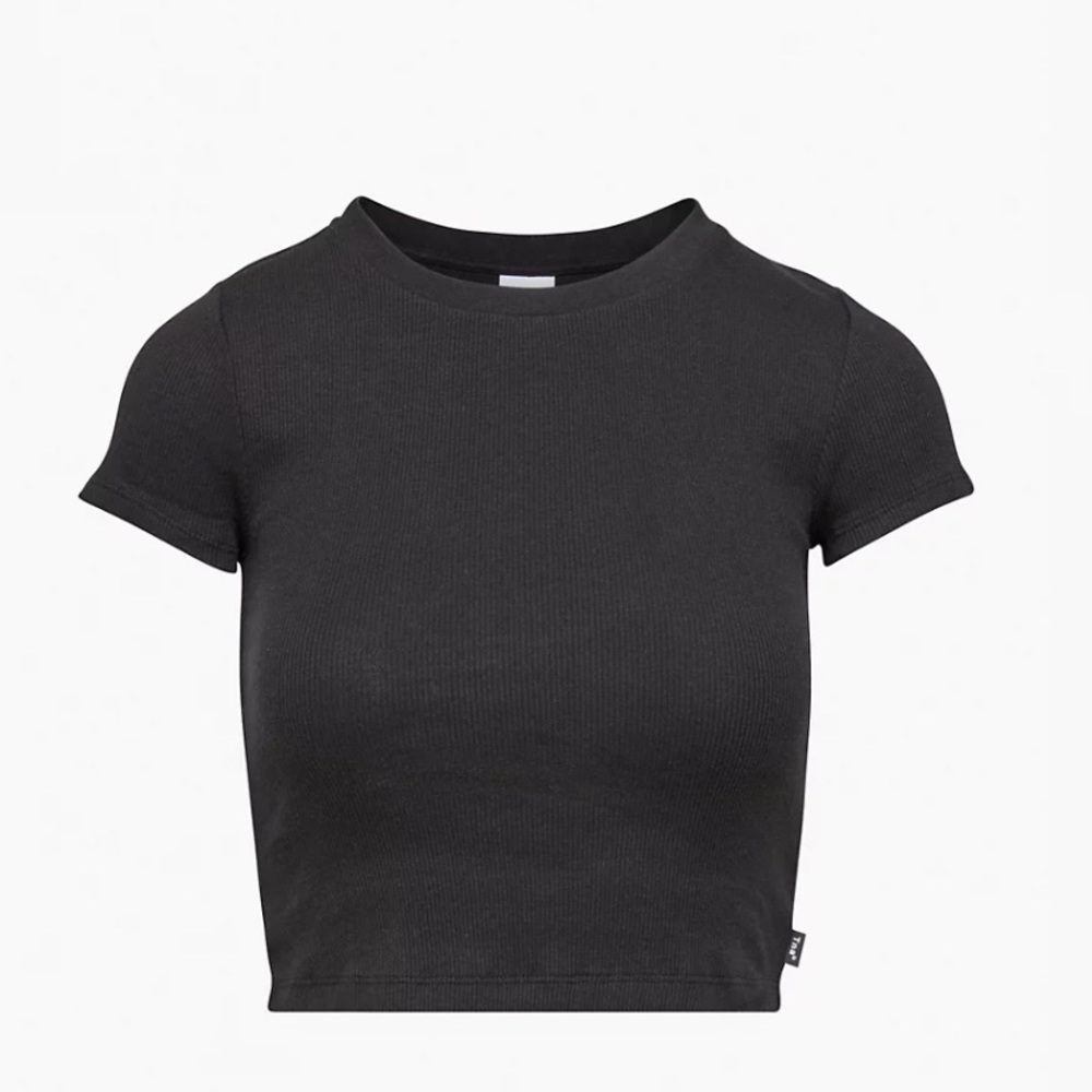 Aritzia TNA Ribbed Cropped T-Shirt